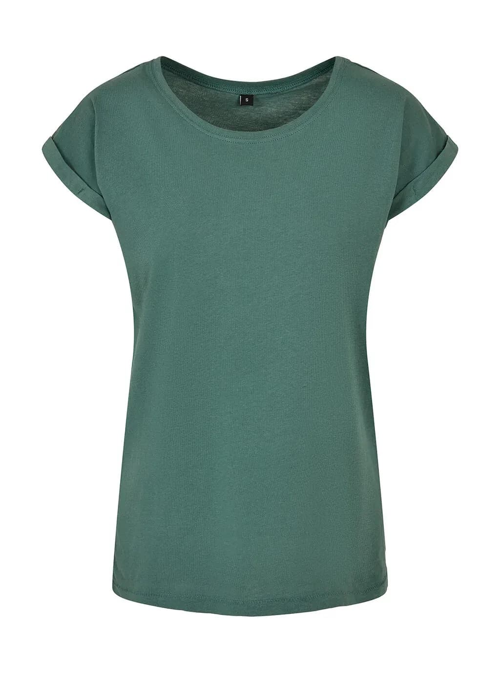 Build Your Brand Ladies Extended Shoulder Tee - BY021