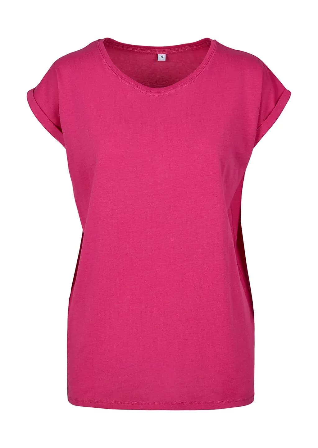 Build Your Brand Ladies Extended Shoulder Tee - BY021