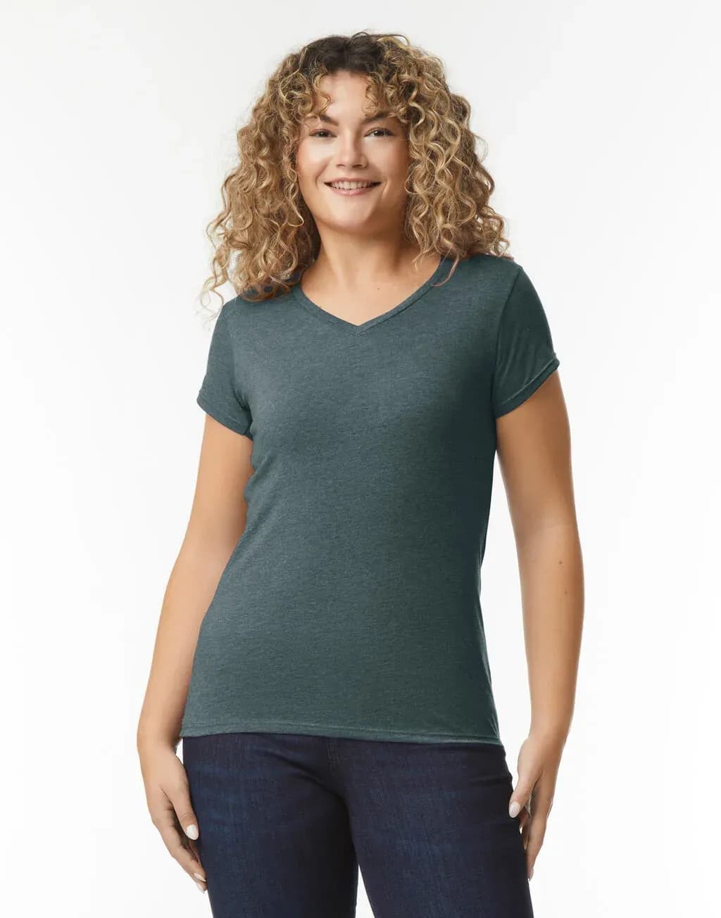 Gildan Softstyle Womens V-Neck Tee - 64V00L