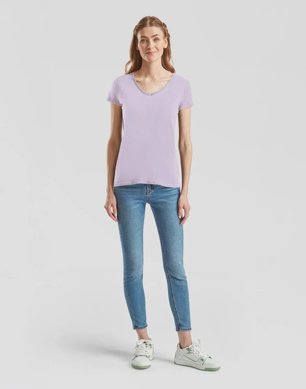 Fruit of the Loom Ladies Iconic 150 V Neck Tee - 61-444-0
