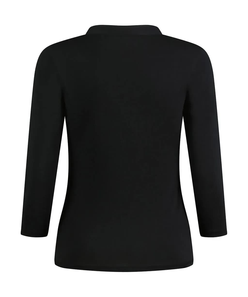 Kustom Kit Regular FiTee  Mandarin Collar Top 34 Sleeve - KK785