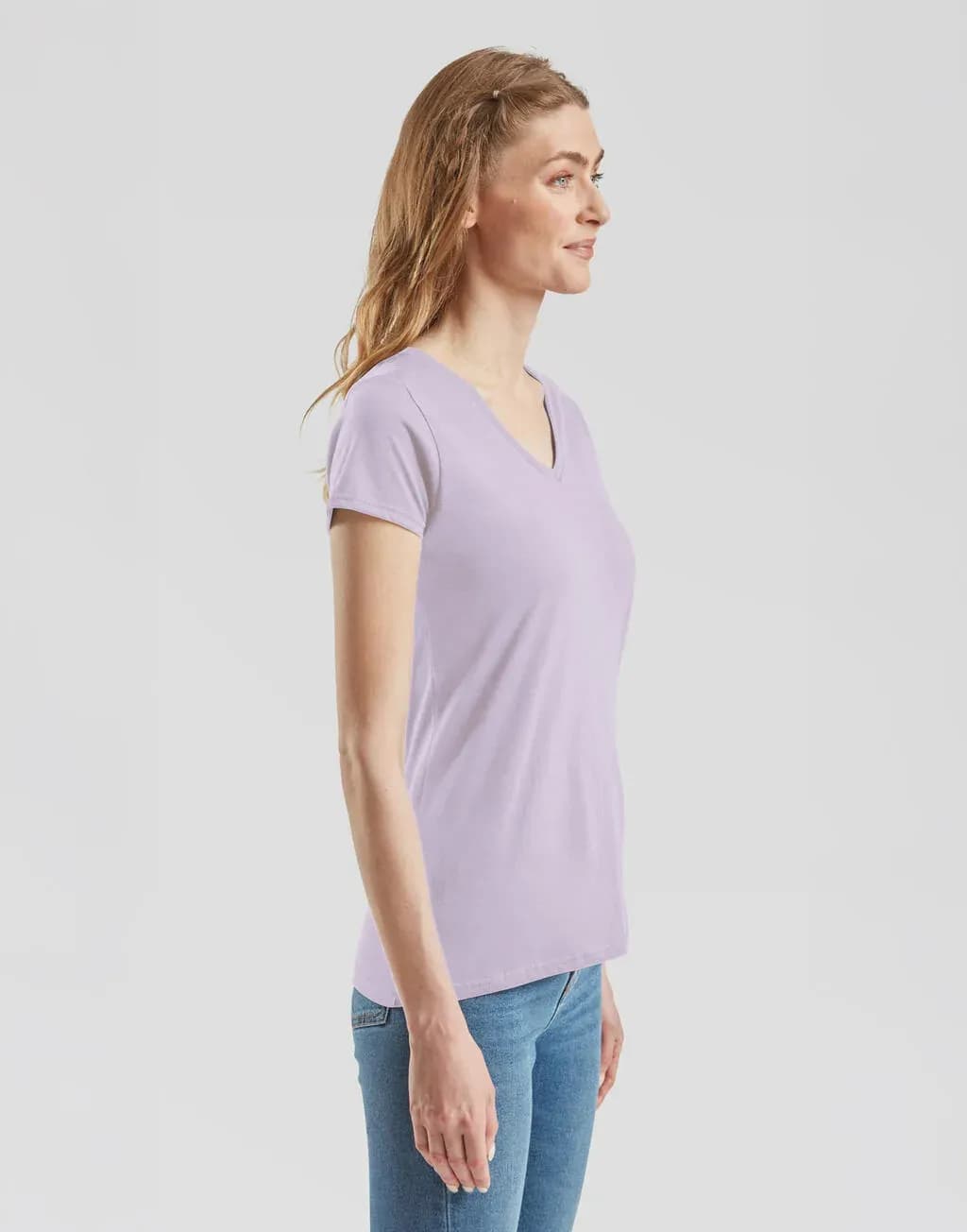 Fruit of the Loom Ladies Iconic 150 V Neck Tee - 61-444-0