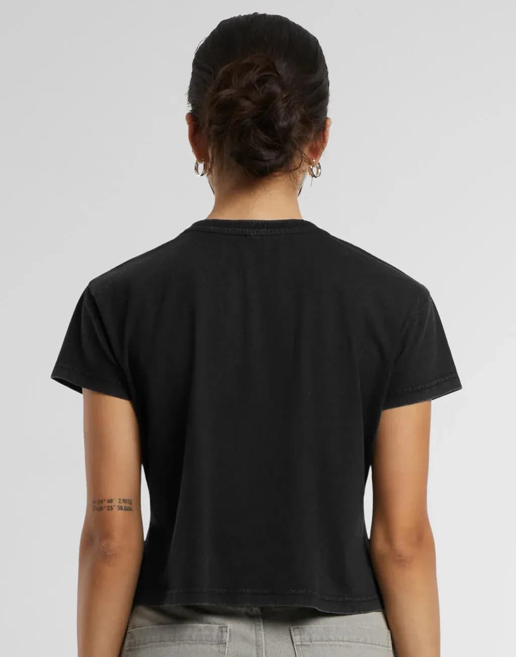 Build Your Brand Ladies Vintage Cropped Tee - BY305