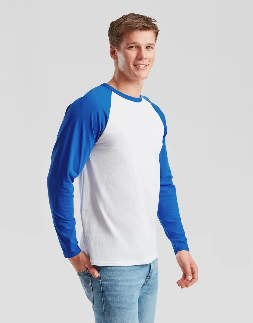 Fruit of the Loom ValueweighTee  Long Sleeve Baseball Tee - 61-028-0