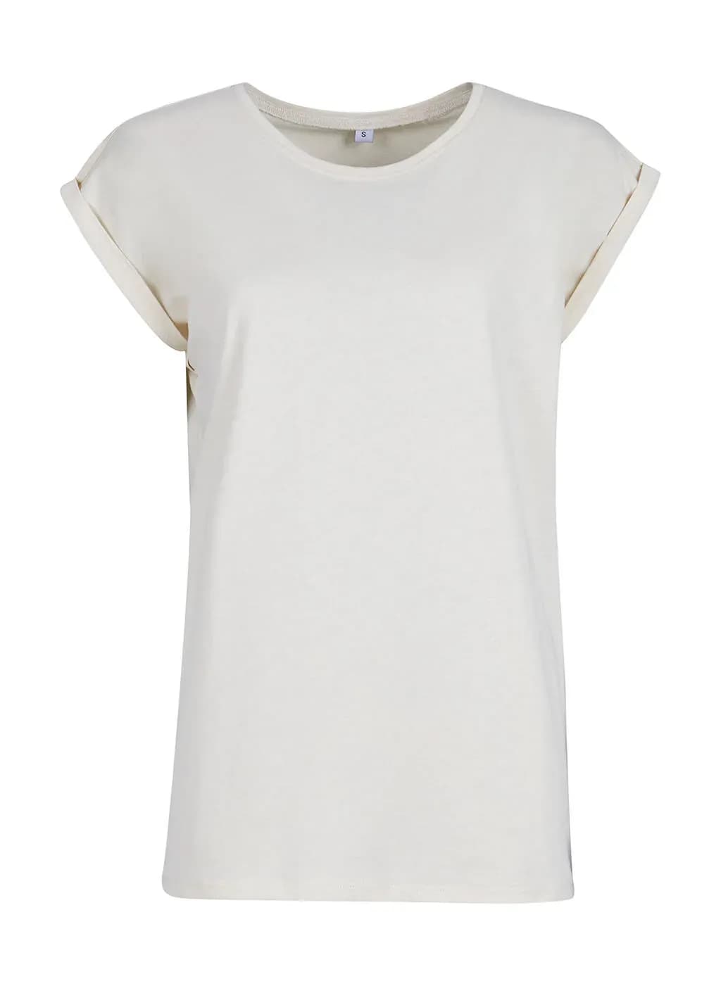 Build Your Brand Ladies Extended Shoulder Tee - BY021