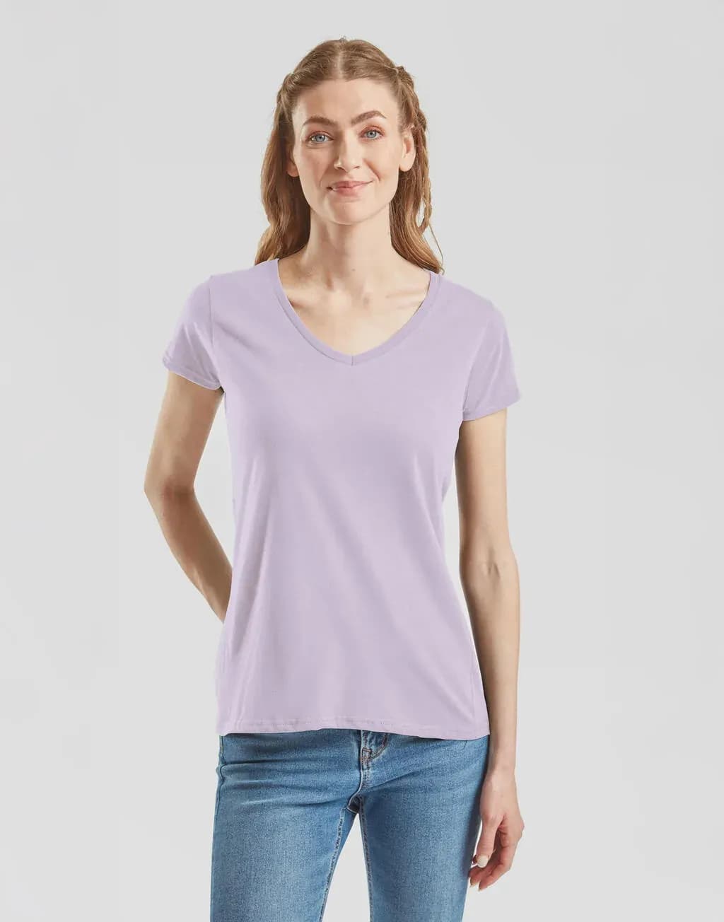Fruit of the Loom Ladies Iconic 150 V Neck Tee - 61-444-0
