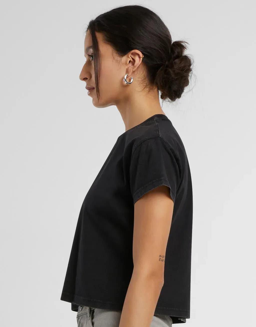 Build Your Brand Ladies Vintage Cropped Tee - BY305