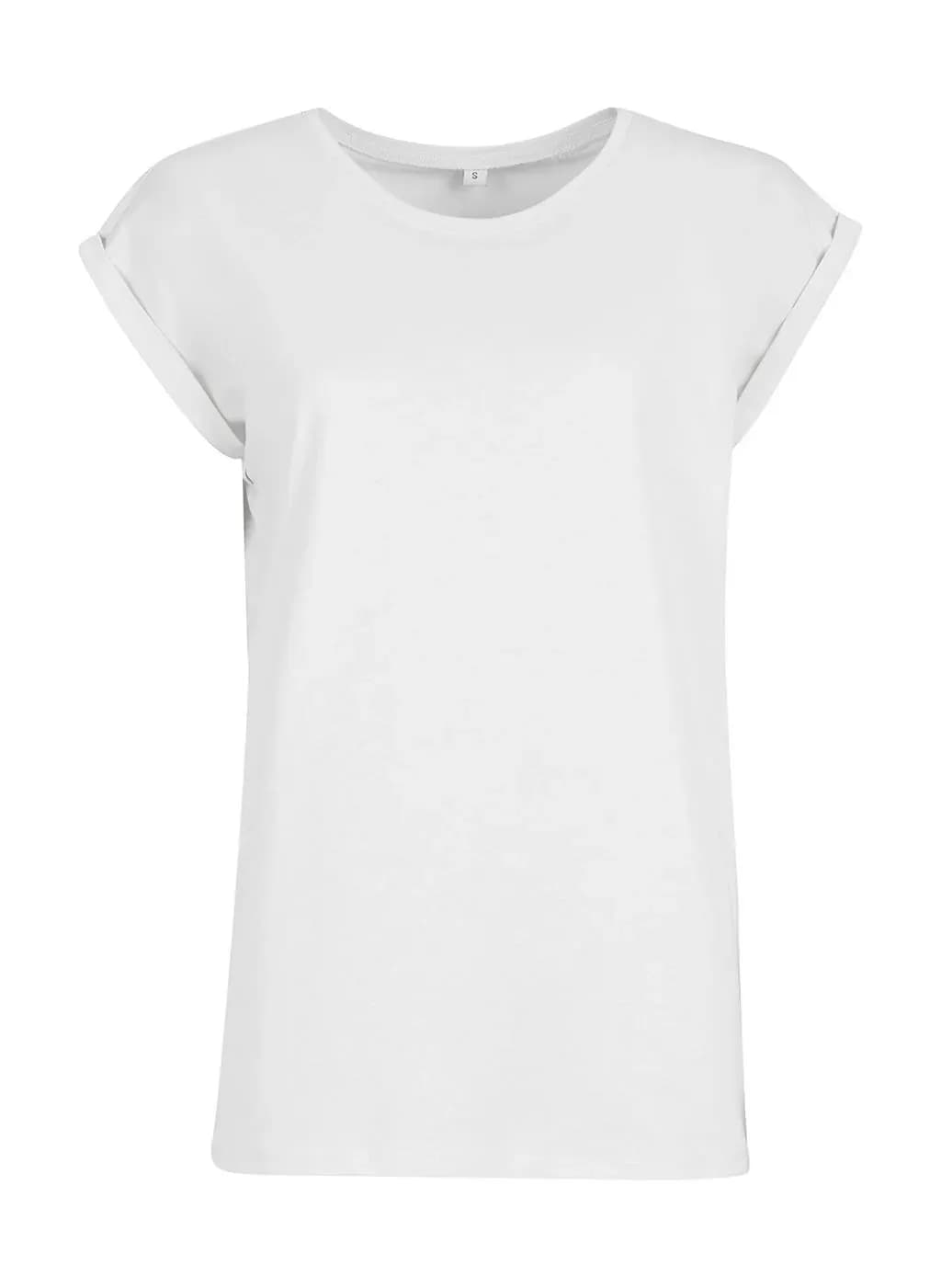 Build Your Brand Ladies Extended Shoulder Tee - BY021