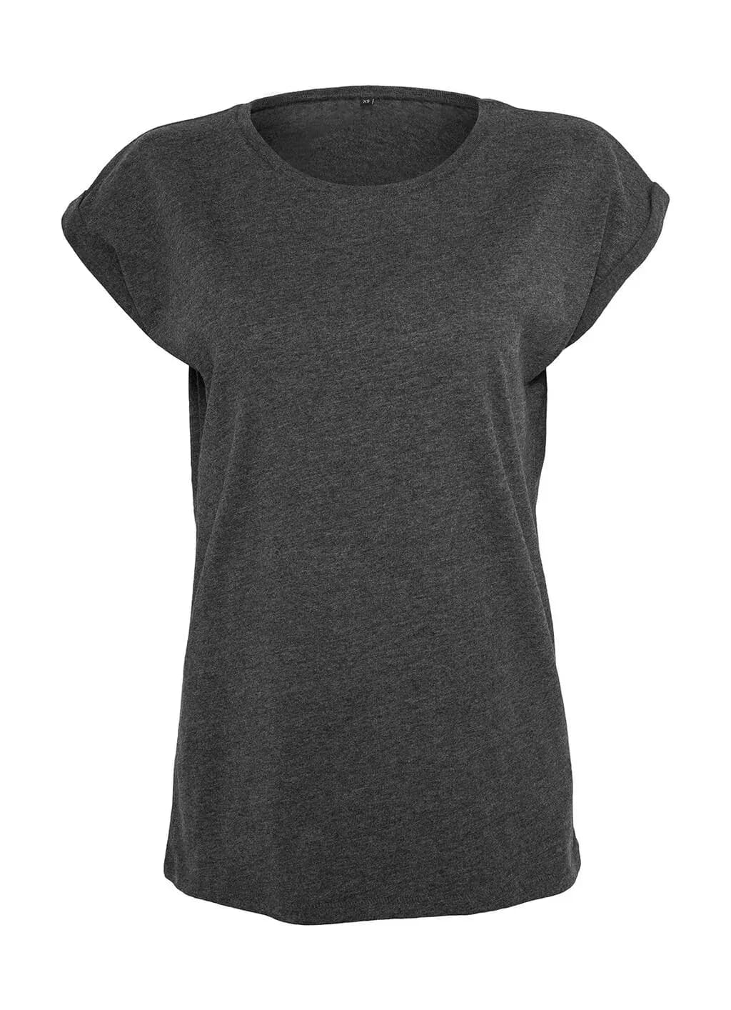 Build Your Brand Ladies Extended Shoulder Tee - BY021