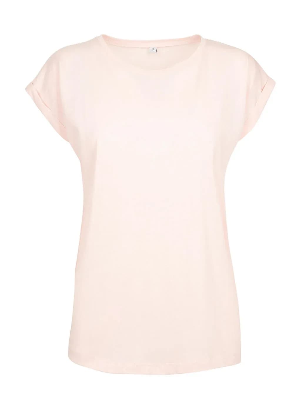 Build Your Brand Ladies Extended Shoulder Tee - BY021
