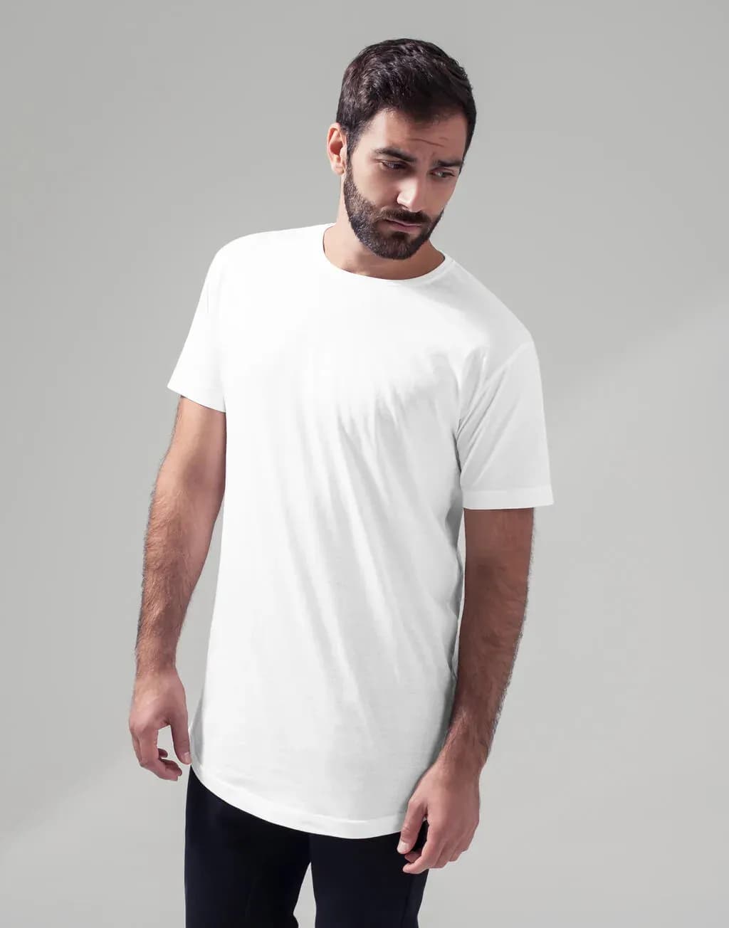 Build Your Brand Shaped Long Tee - BY028
