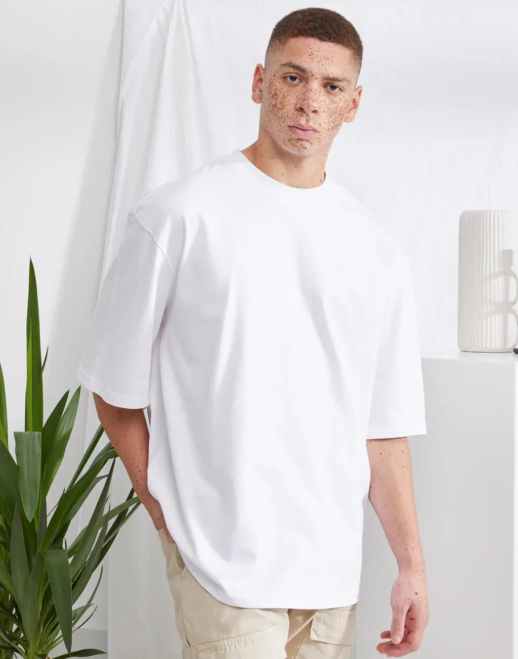 Build Your Brand Oversized Sleeve Tee - BY256