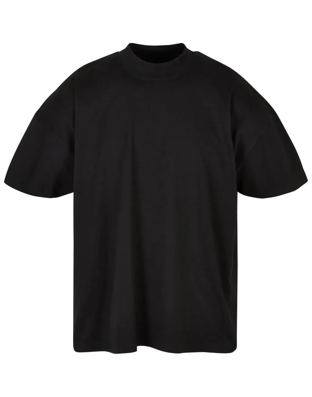 Build Your Brand Oversized Mock Neck Tee - BY230