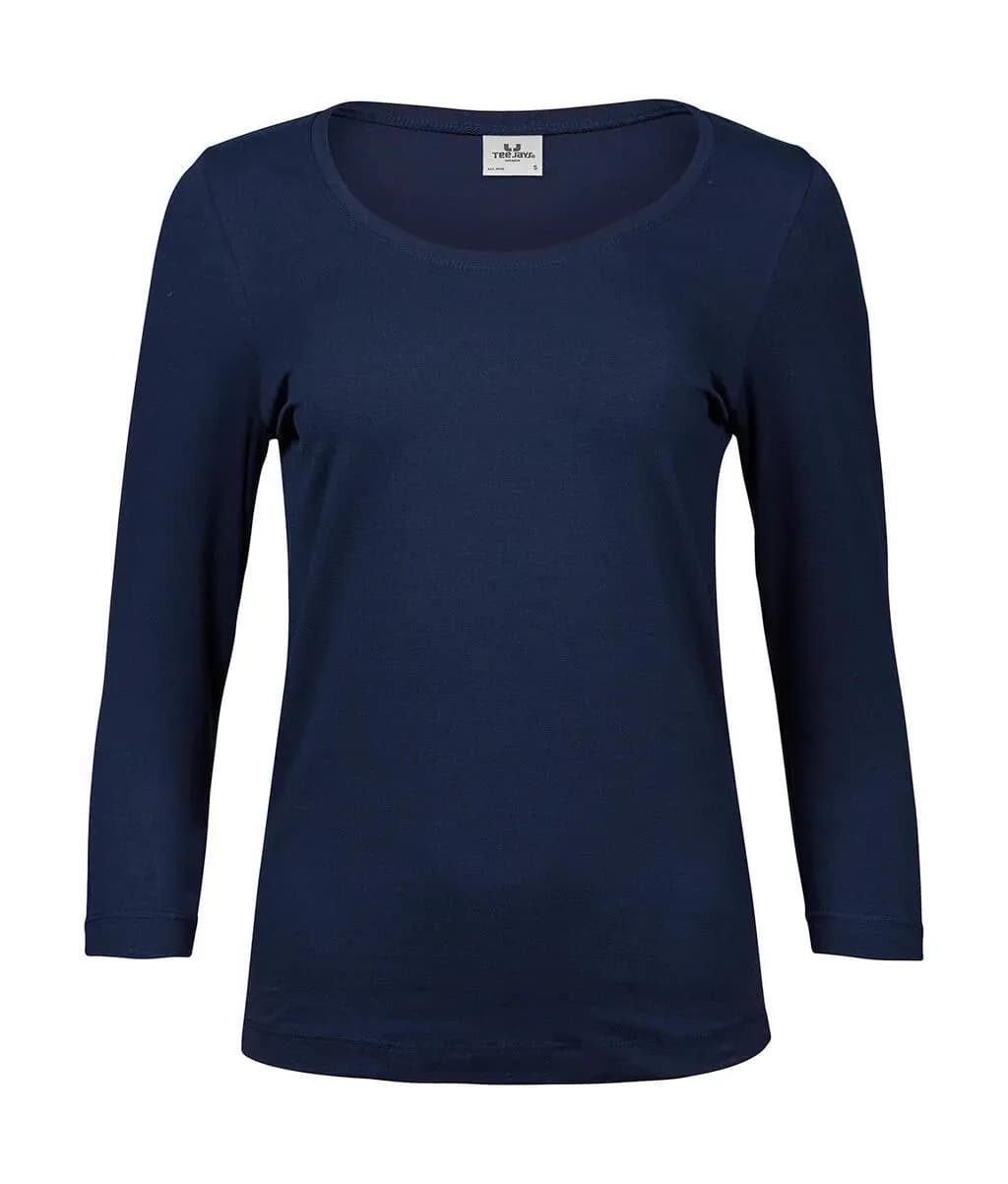 Tee Jays Ladies 34 Sleeve Stretch Tee - 460