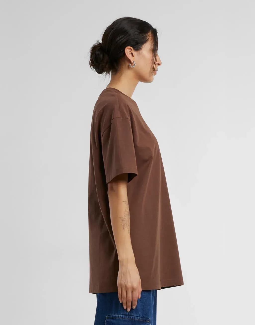 Build Your Brand Ladies Oversized Boyfriend Tee - BY149