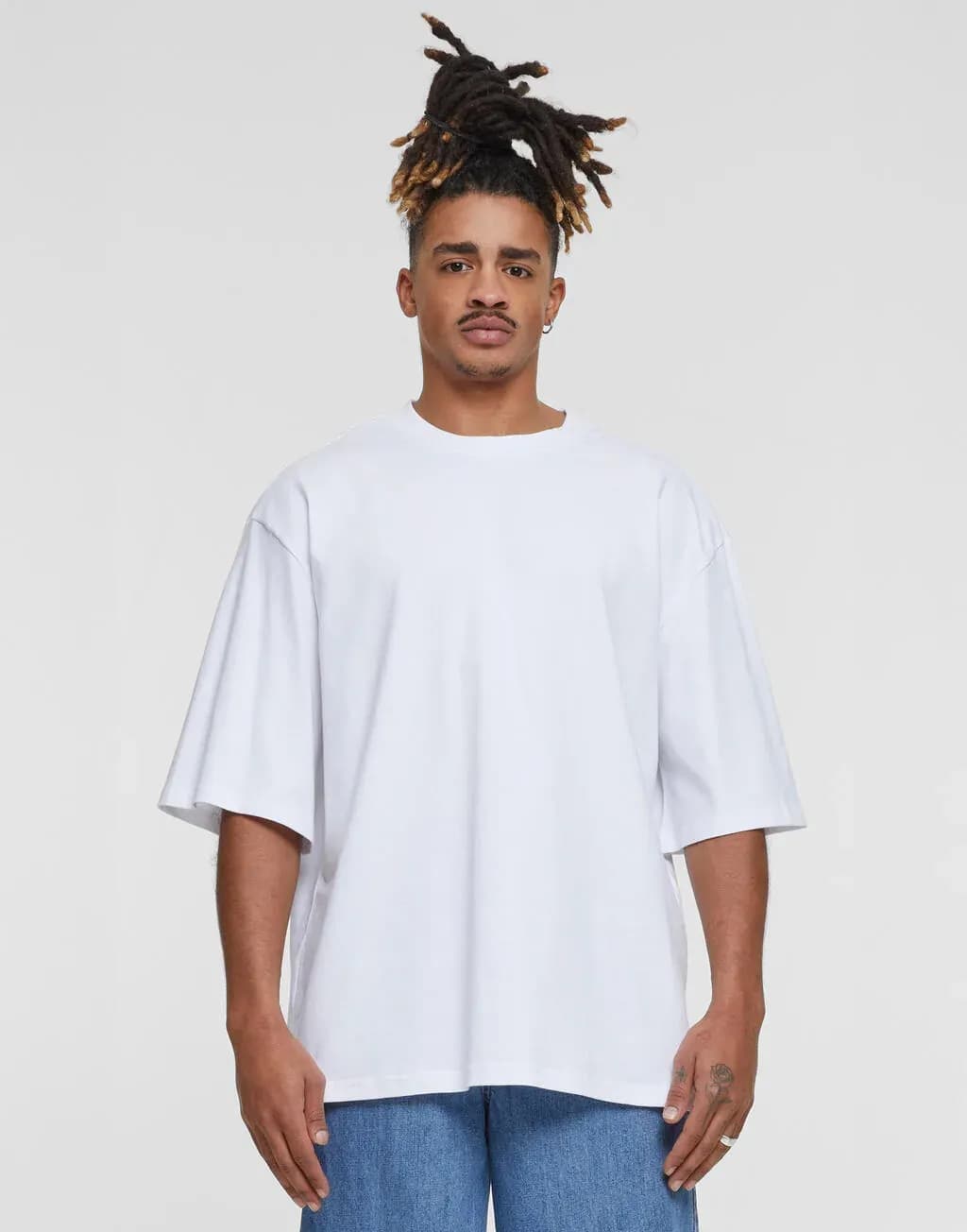 Build Your Brand Oversized Sleeve Tee - BY256