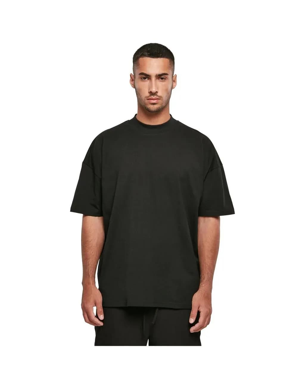 Build Your Brand Oversized Mock Neck Tee - BY230