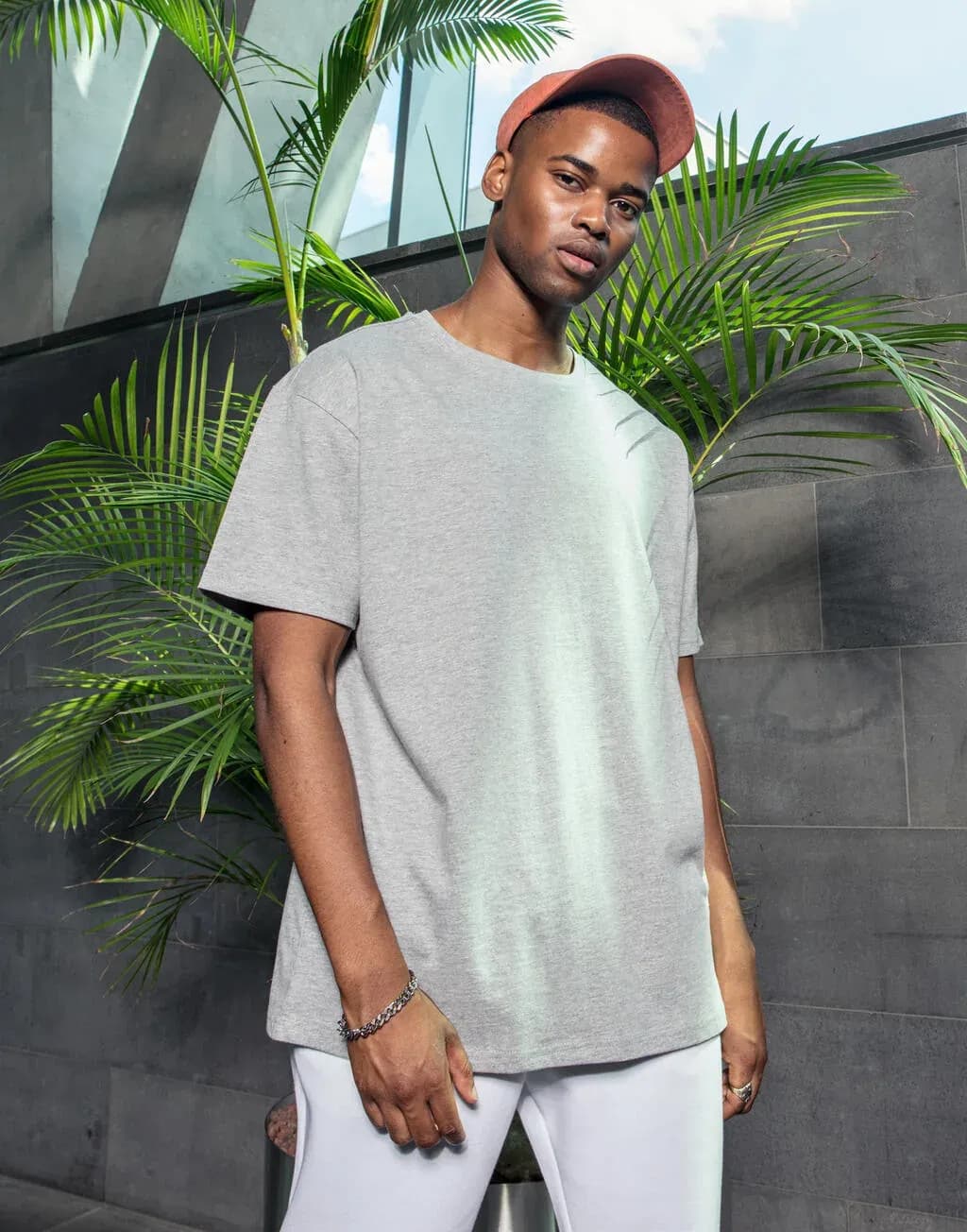 Build Your Brand Acid Washed Round Neck Tee - BY190