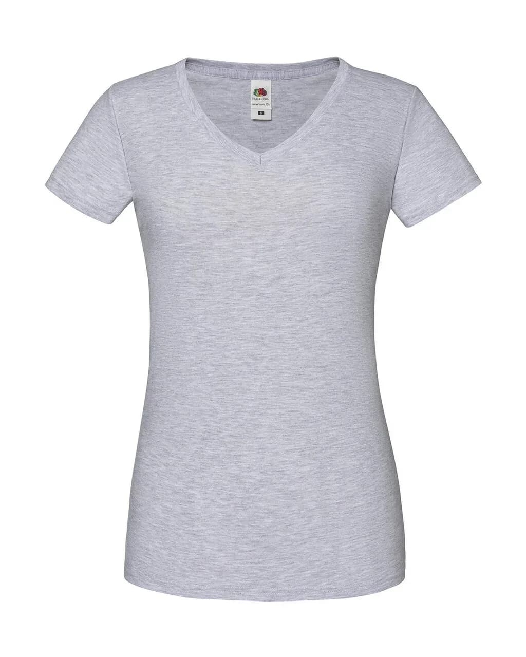Fruit of the Loom Ladies Iconic 150 V Neck Tee - 61-444-0