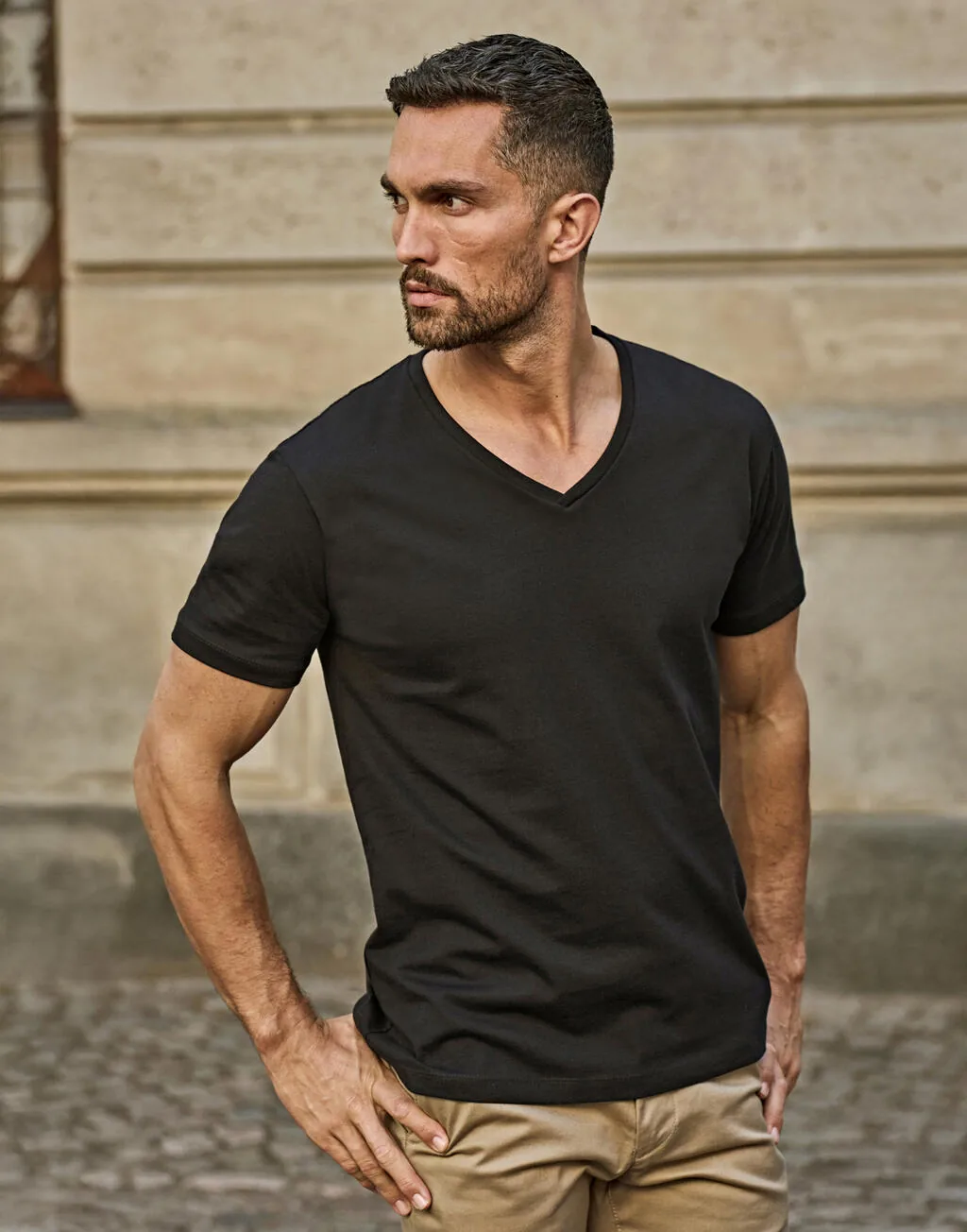 Tee Jays Mens Stretch V-Tee - 401