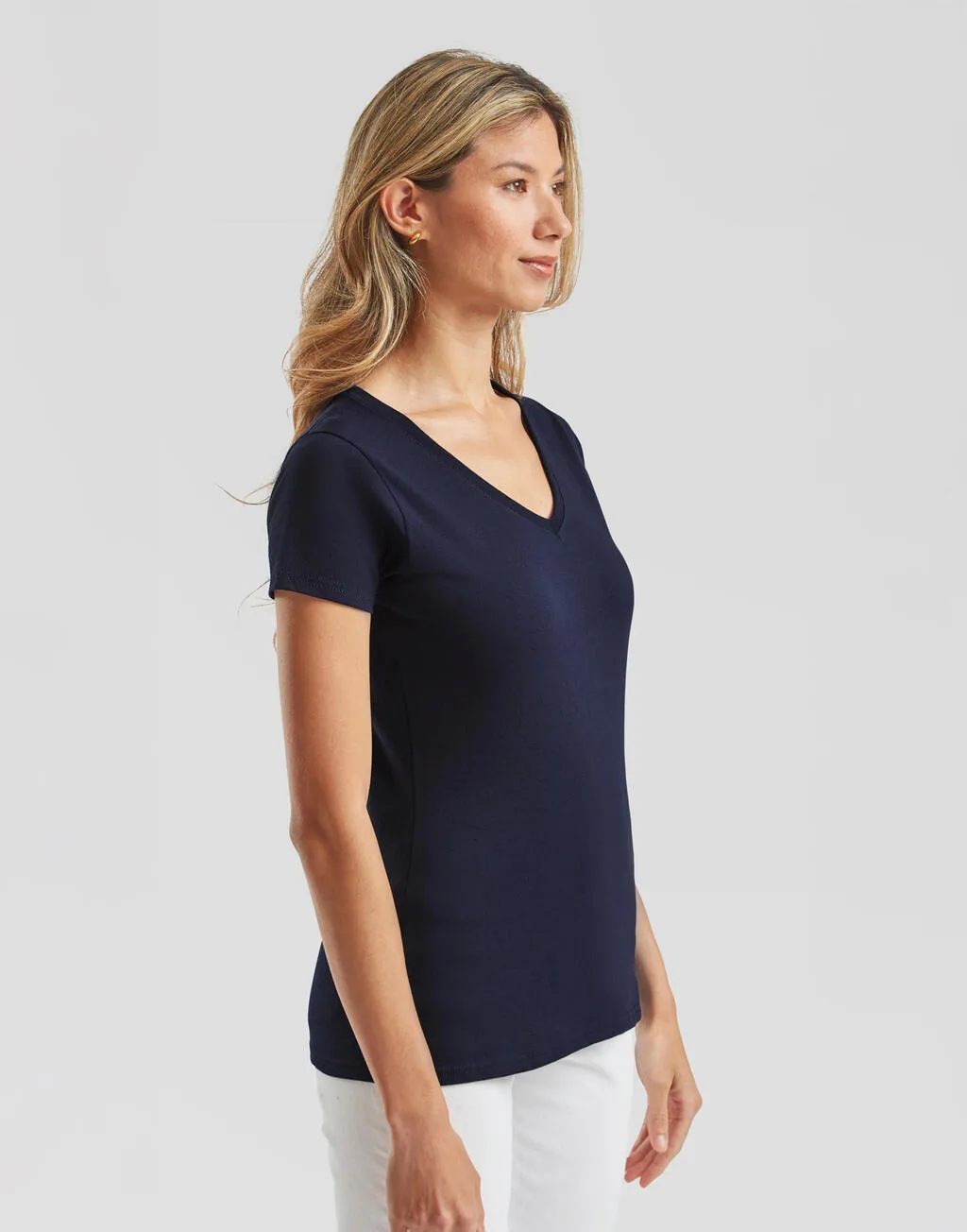 Fruit of the Loom Ladies ValueweighTee  V-Neck Tee - 61-398-0