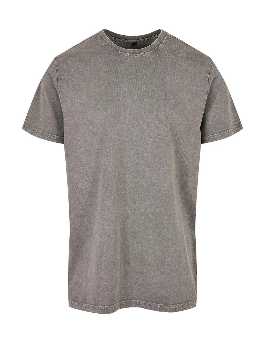 Build Your Brand Acid Washed Round Neck Tee - BY190
