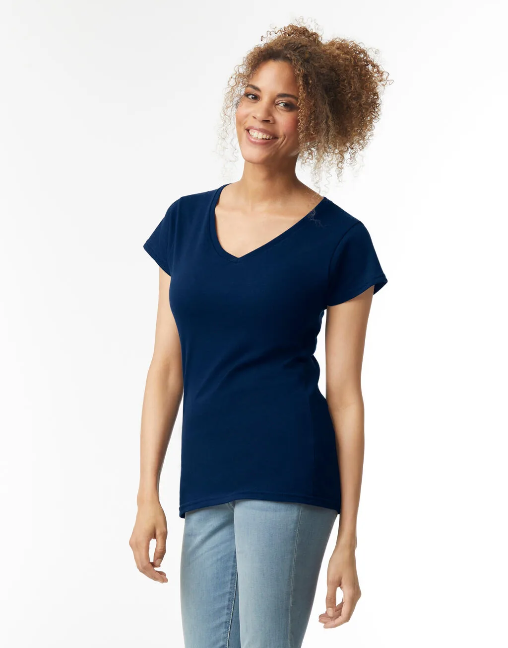 Gildan Softstyle Womens V-Neck Tee - 64V00L