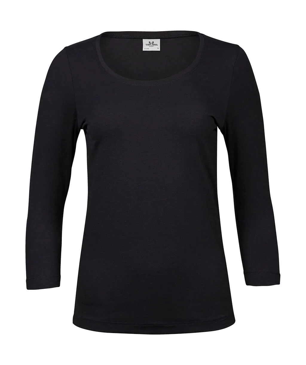 Tee Jays Ladies 34 Sleeve Stretch Tee - 460