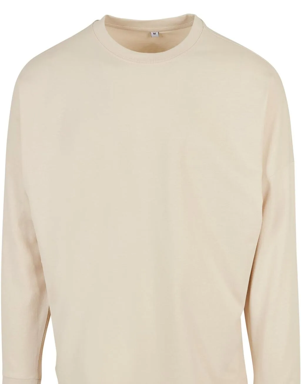 Build Your Brand Oversized CuTee  On Sleeve Longsleeve - BY198