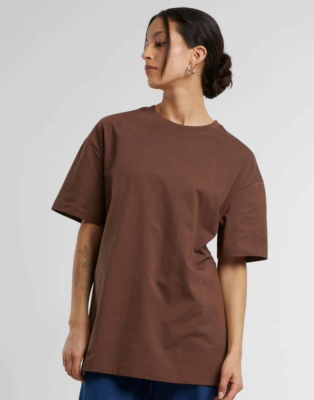 Build Your Brand Ladies Oversized Boyfriend Tee - BY149