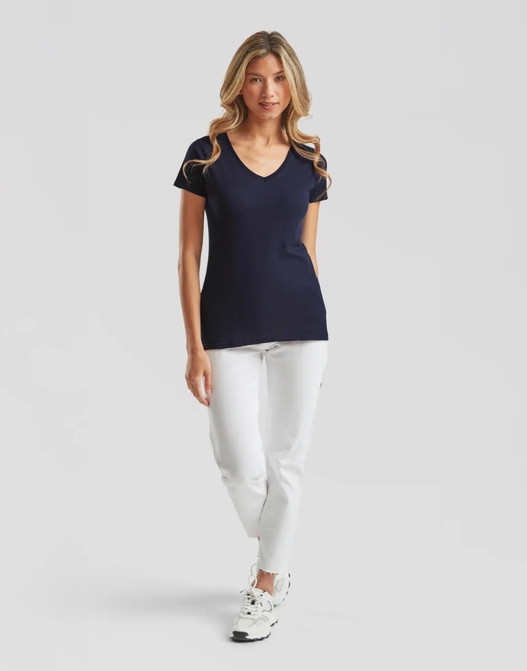 Fruit of the Loom Ladies ValueweighTee  V-Neck Tee - 61-398-0
