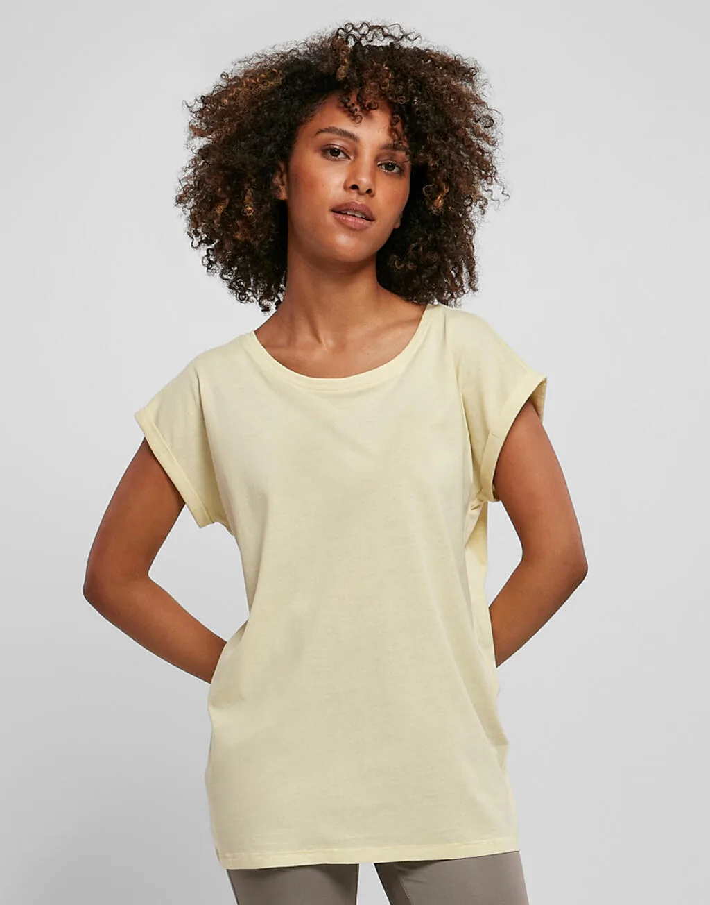 Build Your Brand Ladies Turtle Extended Shoulder Dress - BY101