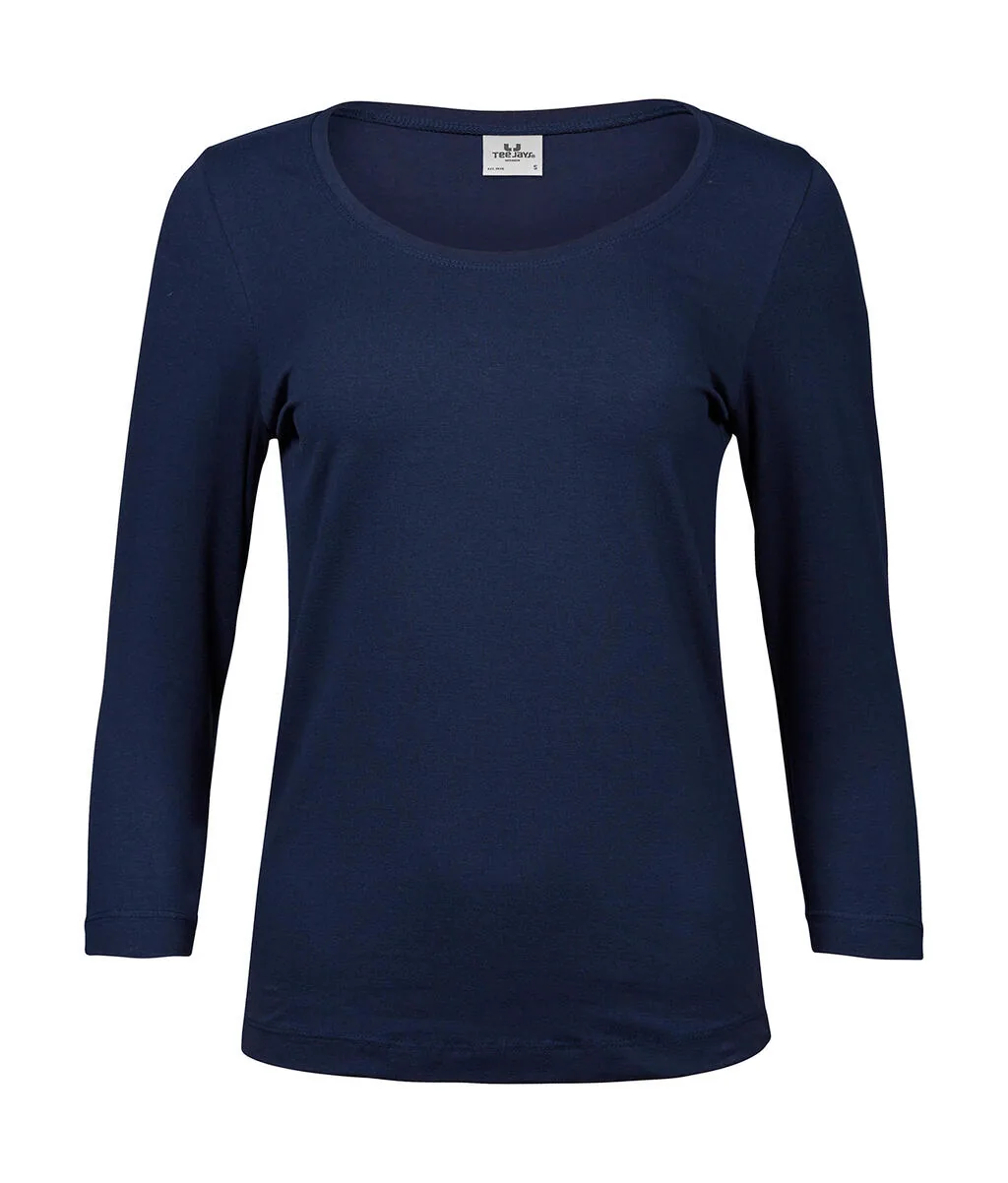 Tee Jays Ladies 34 Sleeve Stretch Tee - 460