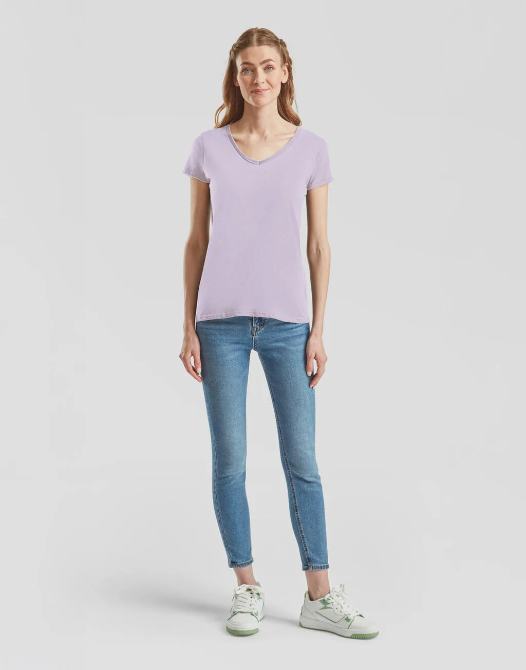 Fruit of the Loom Ladies Iconic 150 V Neck Tee - 61-444-0