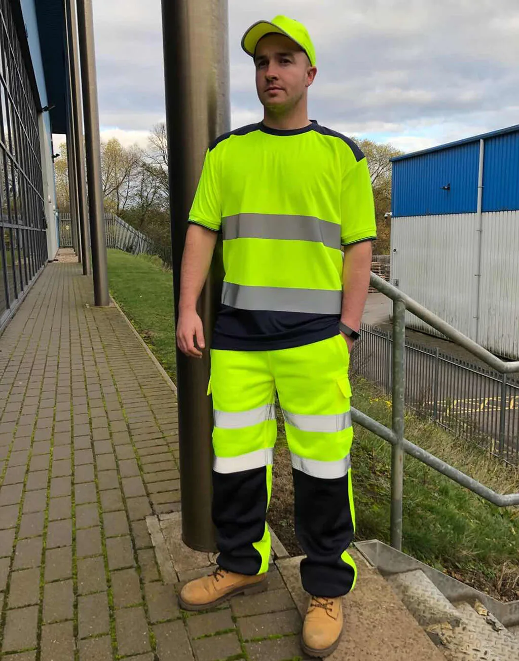 Yoko Hi-Vis Two Tone Tee - HVJ400