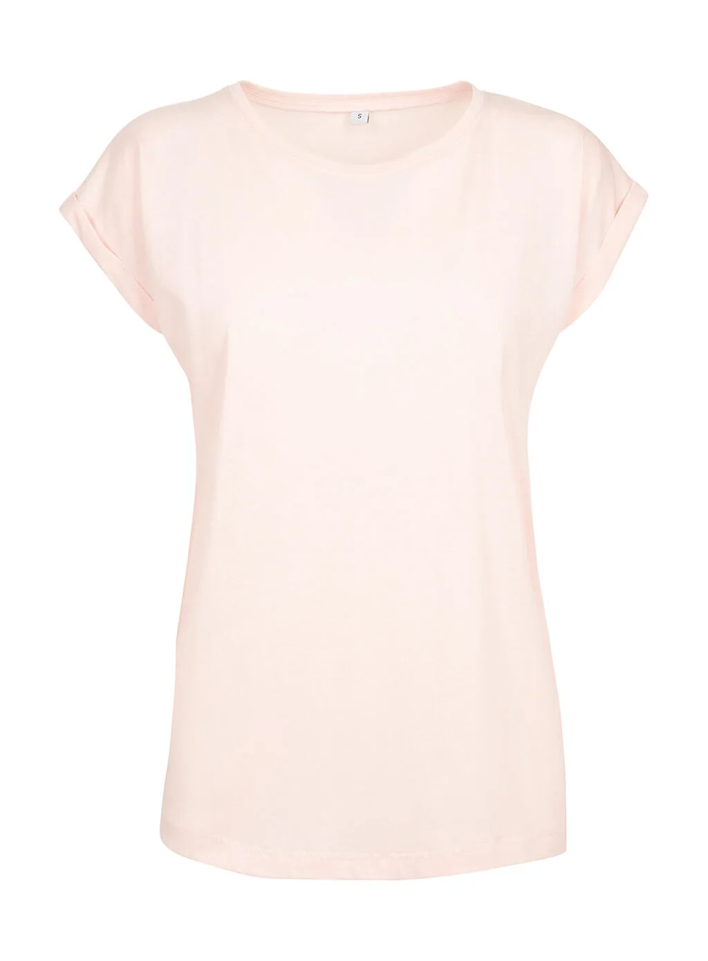 Build Your Brand Ladies Extended Shoulder Tee - BY021