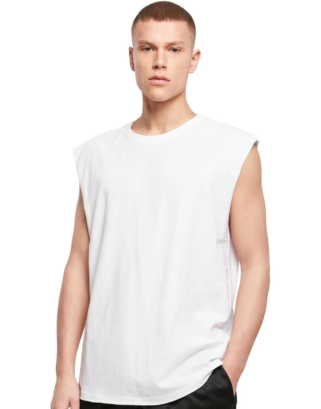 Build Your Brand Oversized CuTee  On Sleeve Longsleeve - BY198