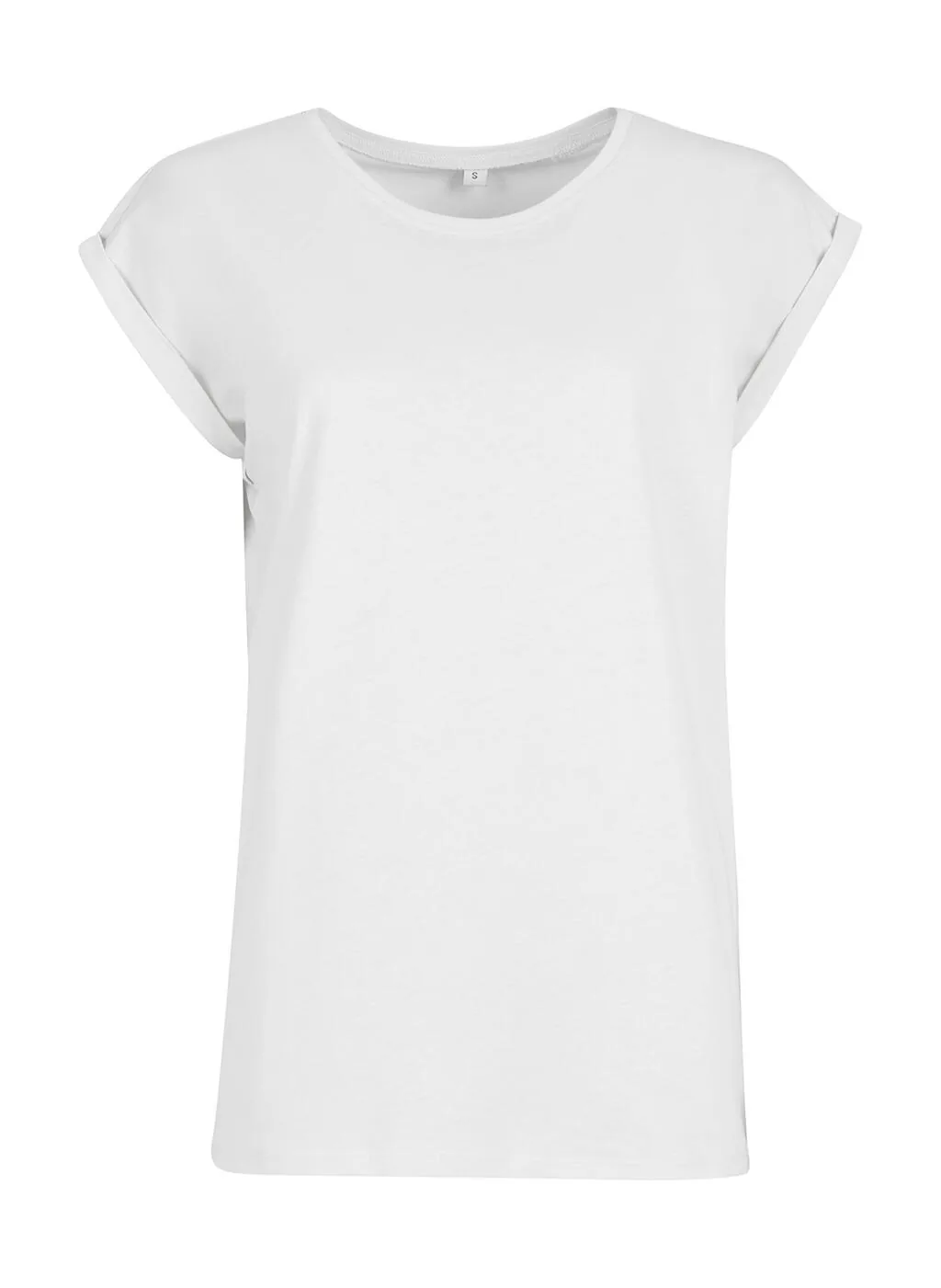 Build Your Brand Ladies Extended Shoulder Tee - BY021