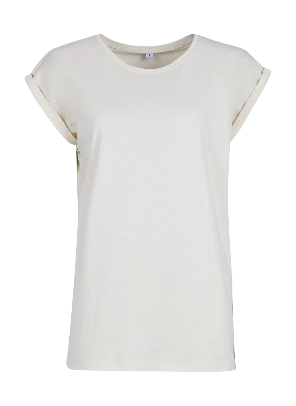 Build Your Brand Ladies Extended Shoulder Tee - BY021