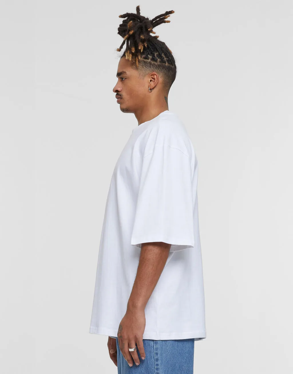 Build Your Brand Oversized Sleeve Tee - BY256