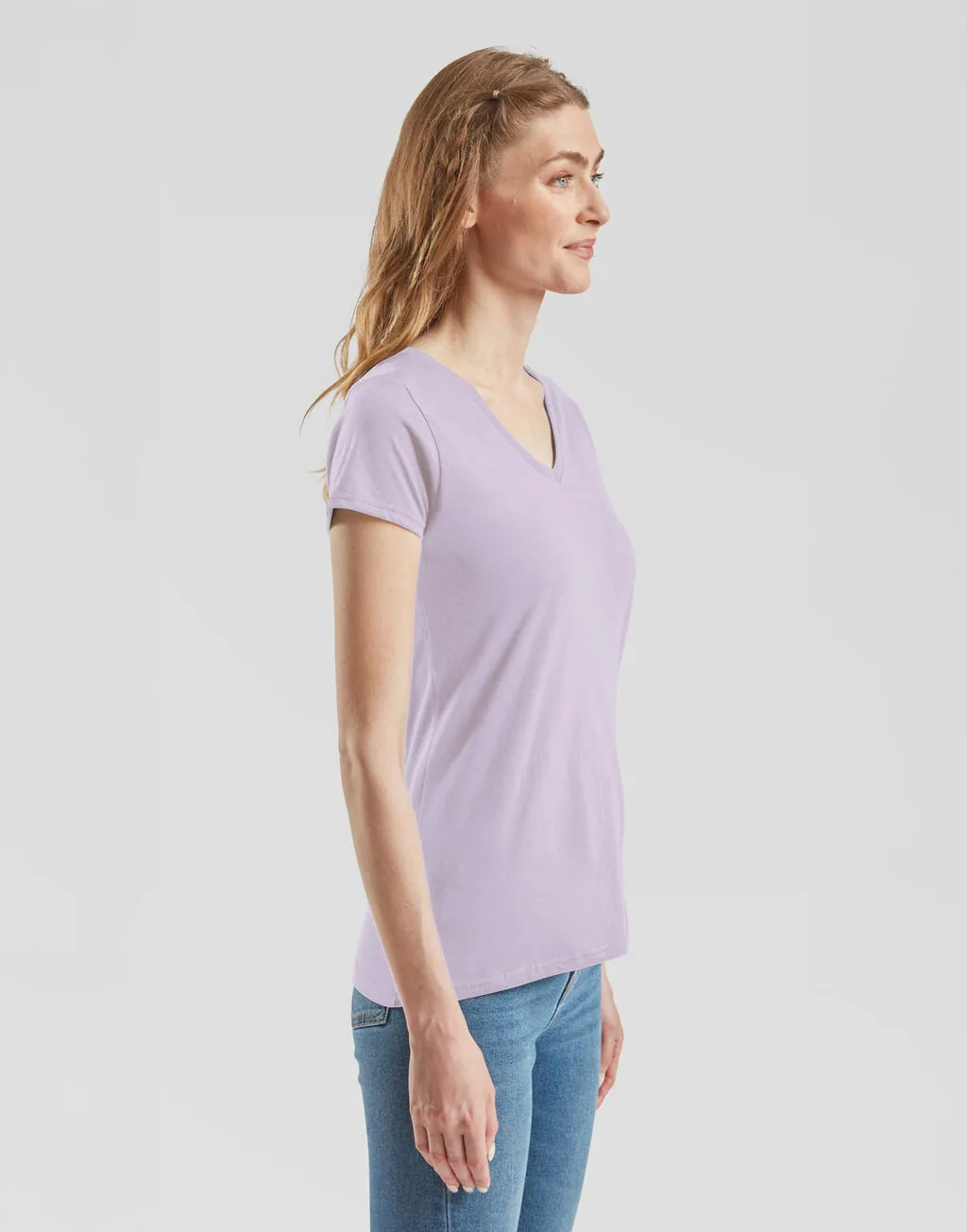 Fruit of the Loom Ladies Iconic 150 V Neck Tee - 61-444-0