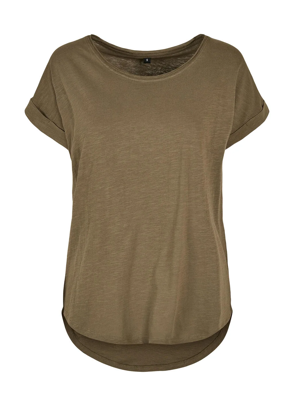Build Your Brand Ladies Long Slub Tee - BY036